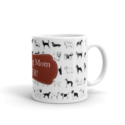 Dog Mom Red Coffee Mug