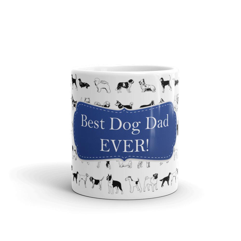 Dog Dad Blue Coffee Mug