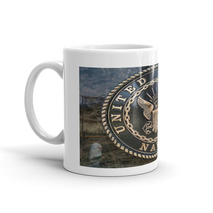 Navy Logo Mug - Let's Print Big