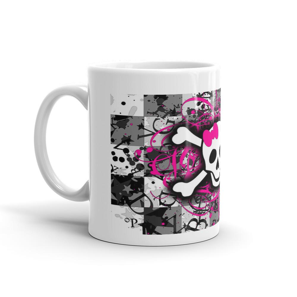 Skull n Bones Checkered Mug - Let's Print Big