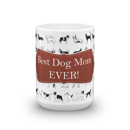 Dog Mom Red Coffee Mug