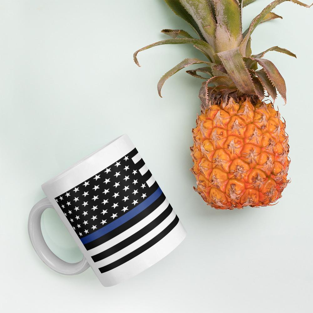 Blue Line Coffee Mug