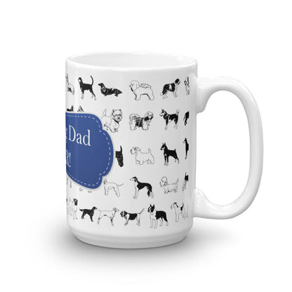 Dog Dad Blue Coffee Mug