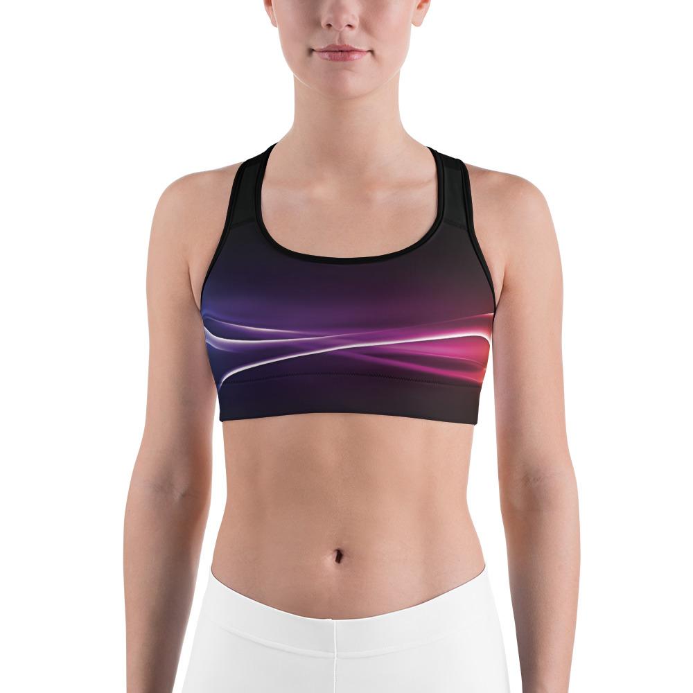 Colorful Line Sports Bra