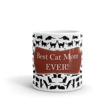 Cat Mom Red Coffee Mug