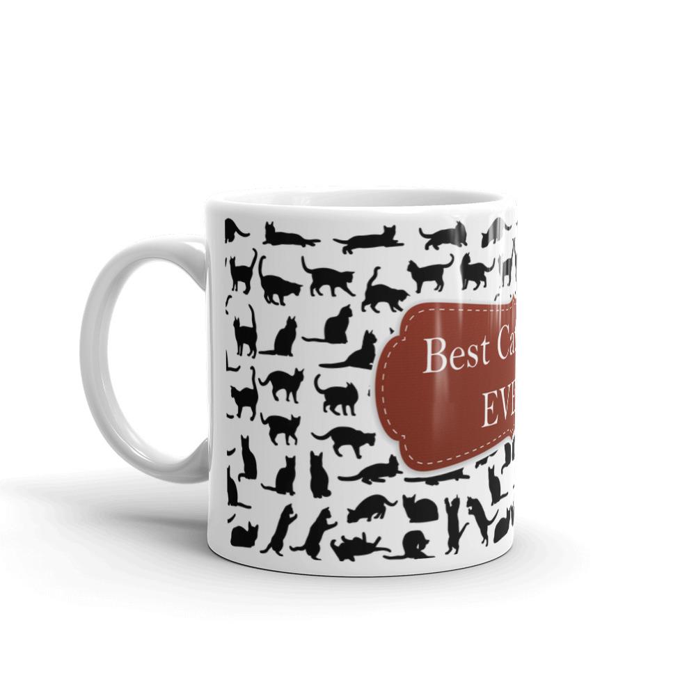 Cat Mom Red Coffee Mug