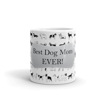 Dog Mom White Coffee Mug