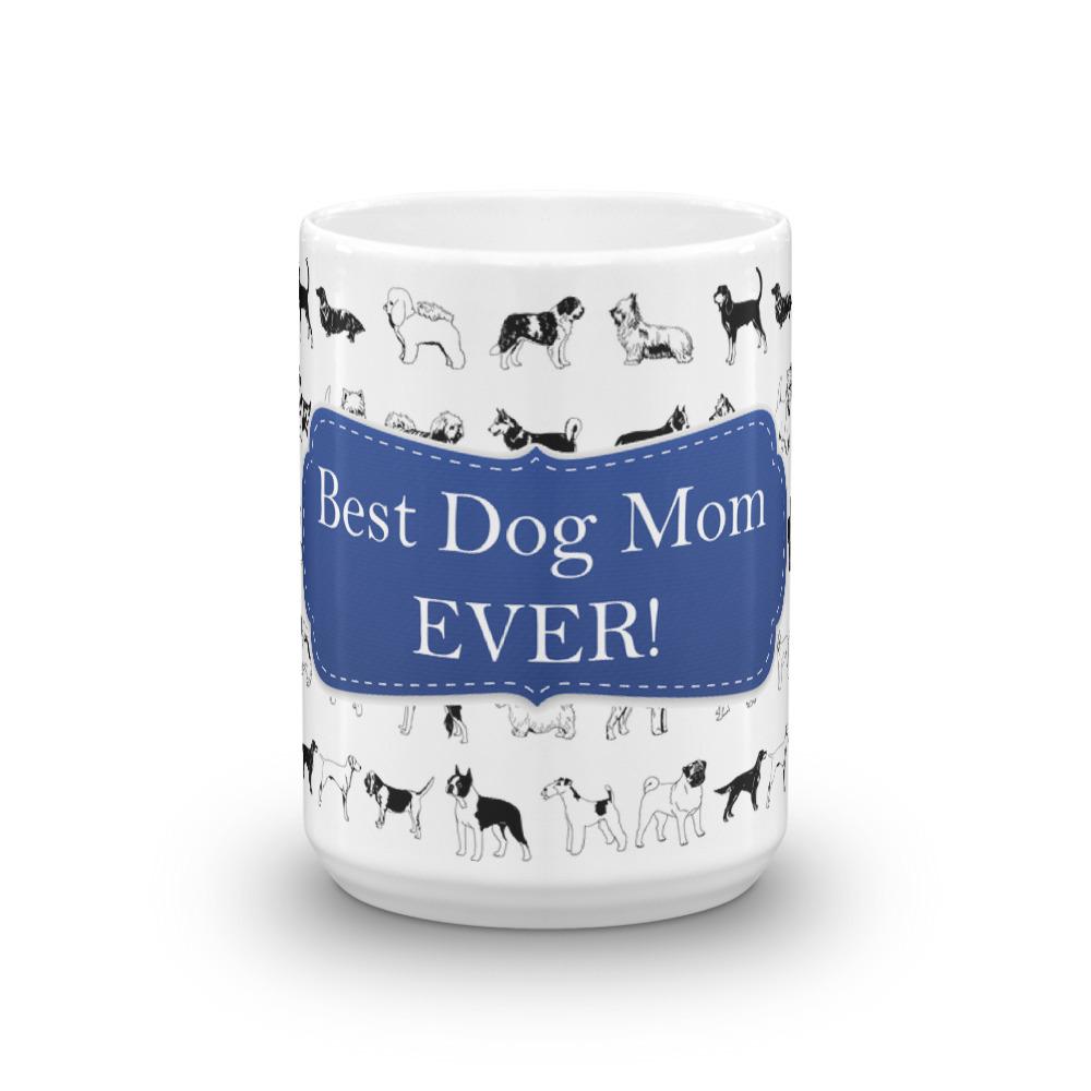Dog Mom Blue Coffee Mug