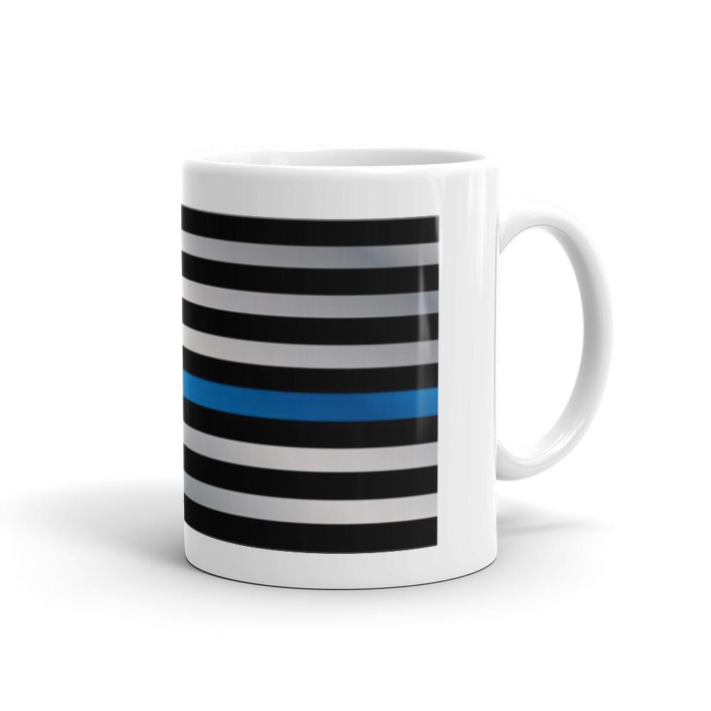 Thin Blue Line Coffee Mug - Let's Print Big