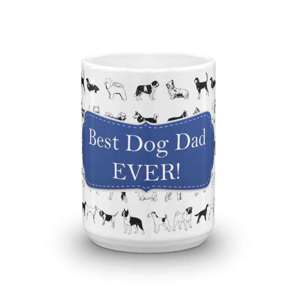 Dog Dad Blue Coffee Mug