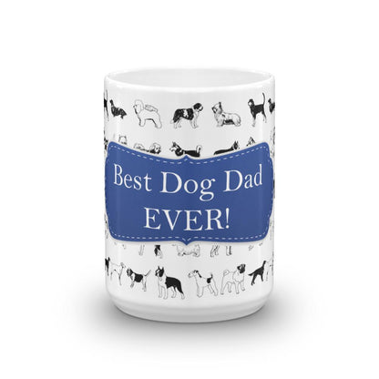 Dog Dad Blue Coffee Mug