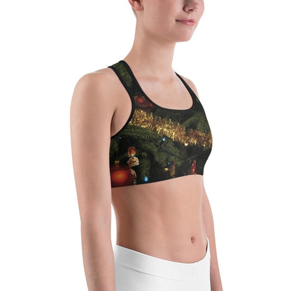 Christmas tree Sports bra
