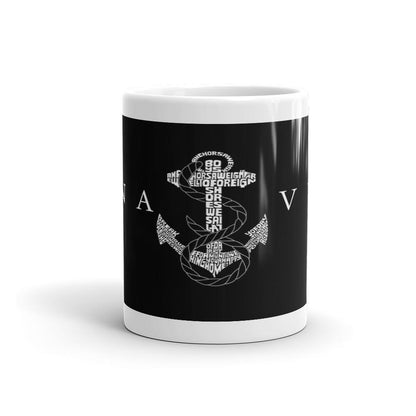 Navy Anchor Mug - Let's Print Big