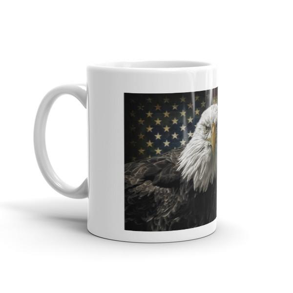 American Flag Eagle Ceramic Mug - Let's Print Big
