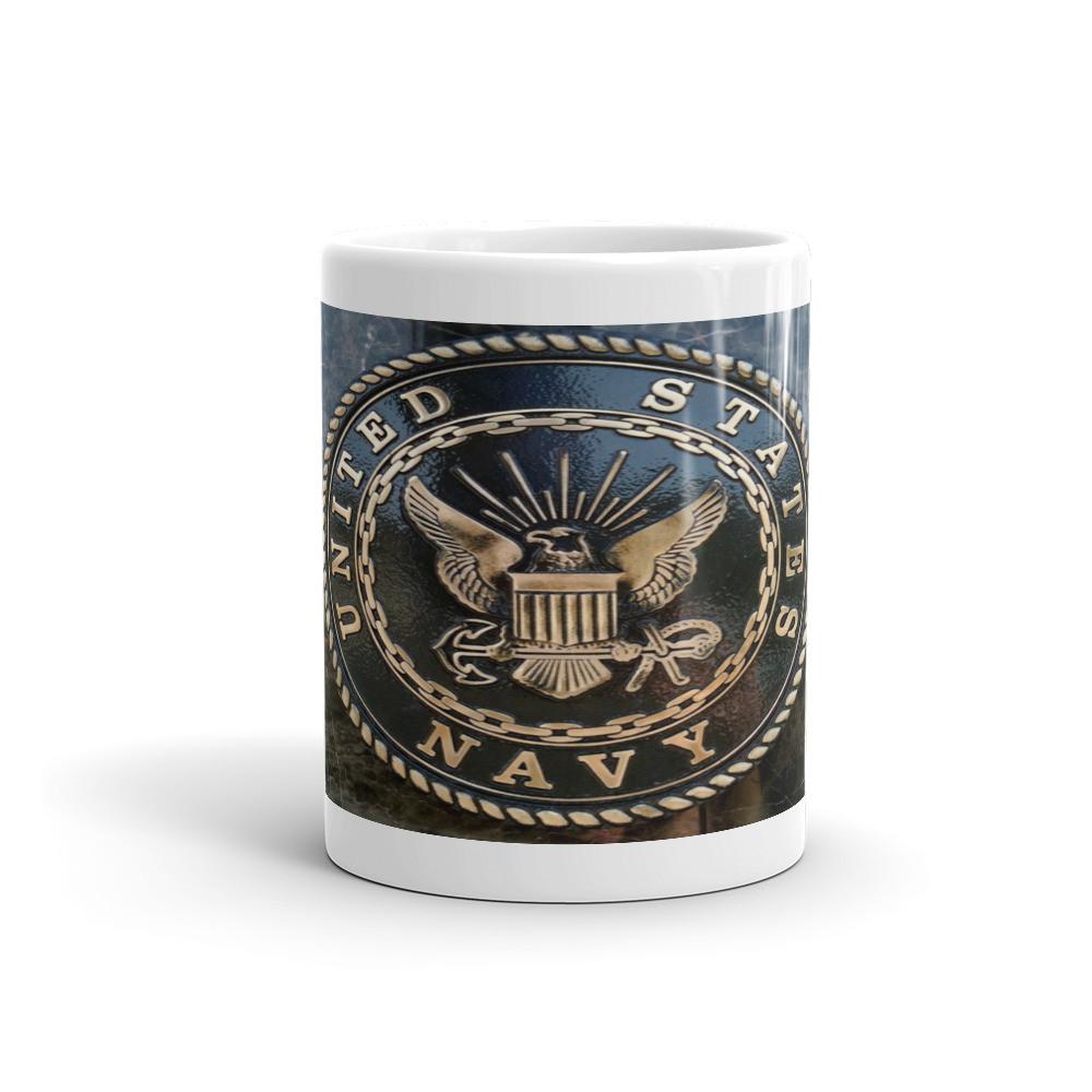 Navy Logo Mug - Let's Print Big
