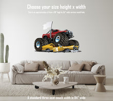 Car Art Monster Truck Car Smash WALL DECAL REMOVABLE REPOSITIONABLE