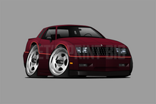 Car Art Burgundy Monte Carlo SS Wall Decal