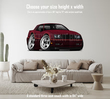 Car Art Burgundy Monte Carlo SS Wall Decal