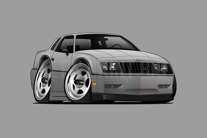 Car Art Silver Monte Carlo SS Wall Decal