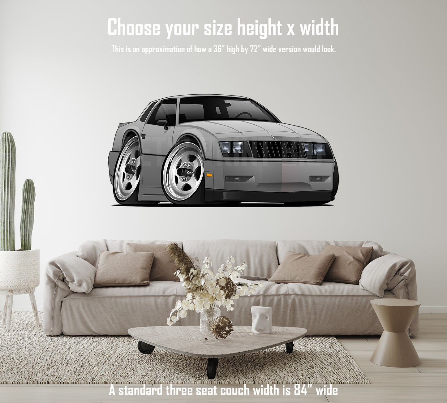 Car Art Silver Monte Carlo SS Wall Decal