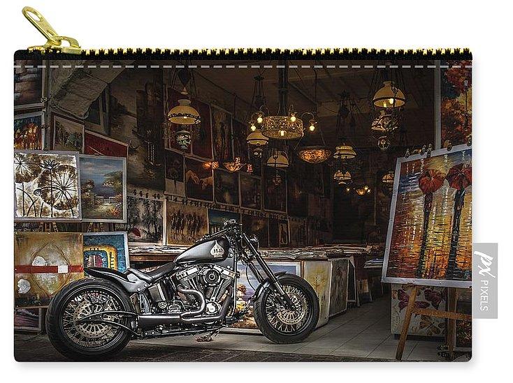 Motorcycle Painting - Carry-All Pouch