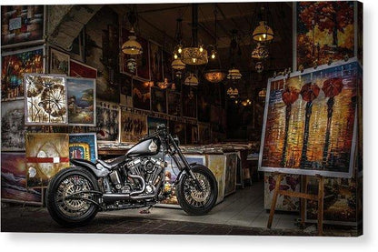 Motorcycle Painting - Acrylic Print