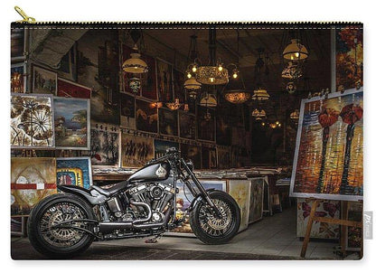 Motorcycle Painting - Carry-All Pouch