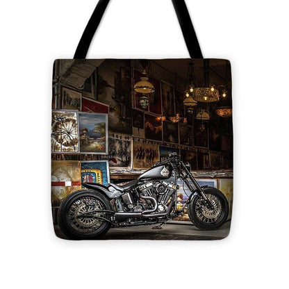 Motorcycle Painting - Tote Bag