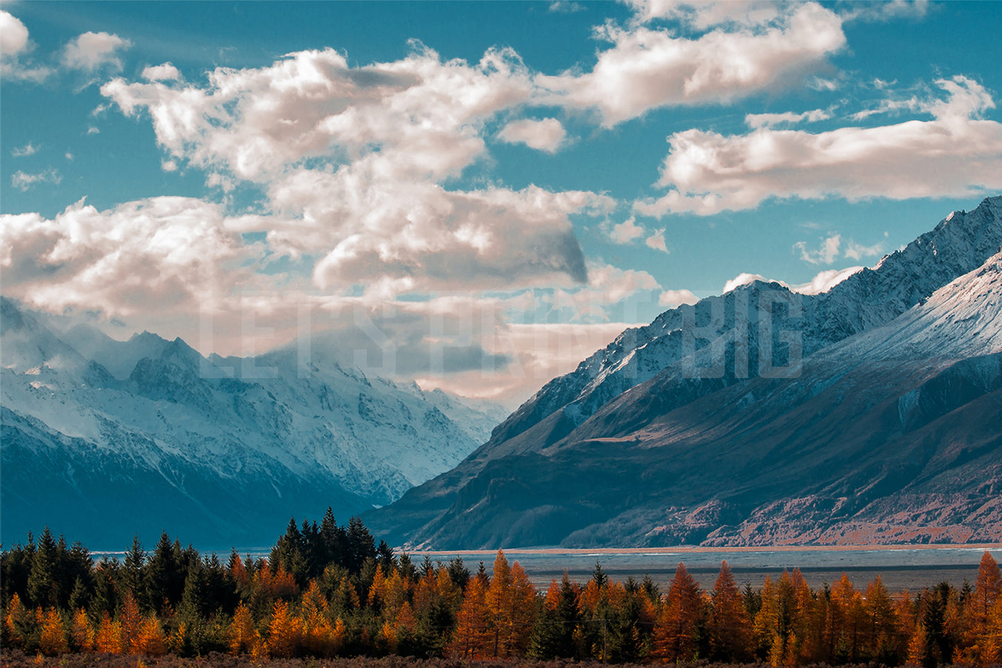 Fall Mountain Landscape Wallpaper Mural