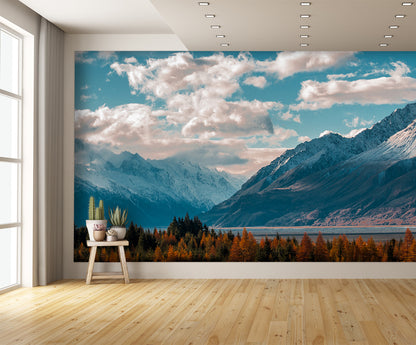 Fall Mountain Landscape Wallpaper Mural