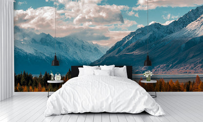 Fall Mountain Landscape Wallpaper Mural