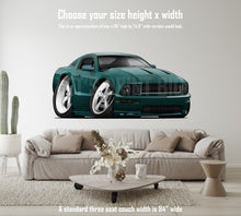 2008 Mustang Car Art Cartoon Wall Decal