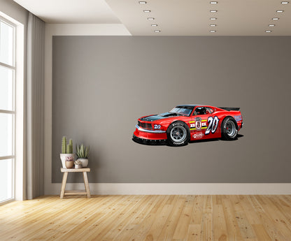 Mustang Race Car Muscle Car Art Wall Decal