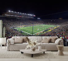 Notre Dame Football Stadium at Night Wall Mural