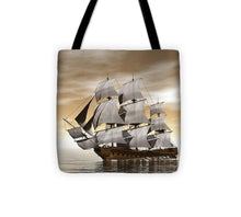Old Merchant Ship - 3d Render - Tote Bag