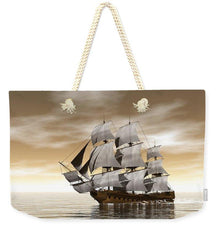 Old Merchant Ship - 3d Render - Weekender Tote Bag