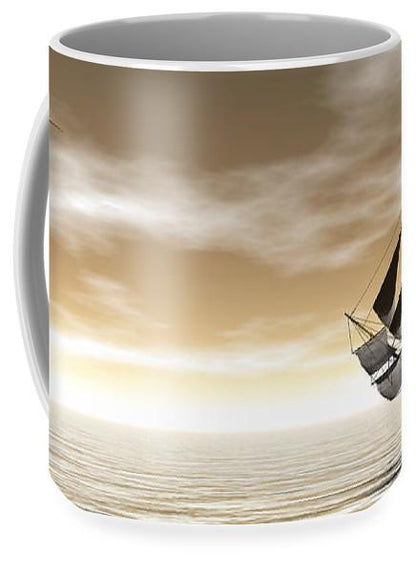 Old Merchant Ship - 3d Render - Coffee Mug