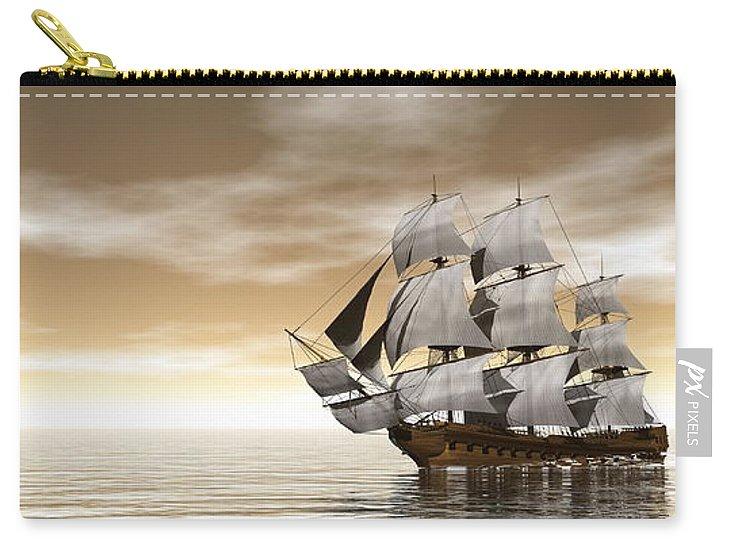 Old Merchant Ship - 3d Render - Carry-All Pouch