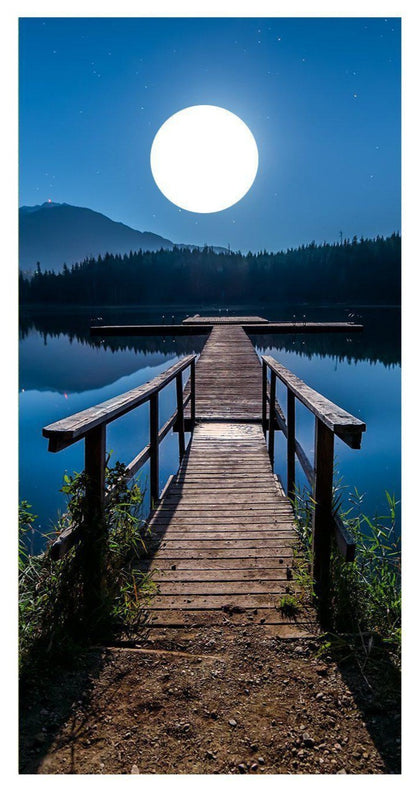 Bridge Boat Pier Corn Hole Decal Wrap