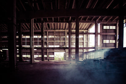 Old Abandoned Factory Mural Wallpaper