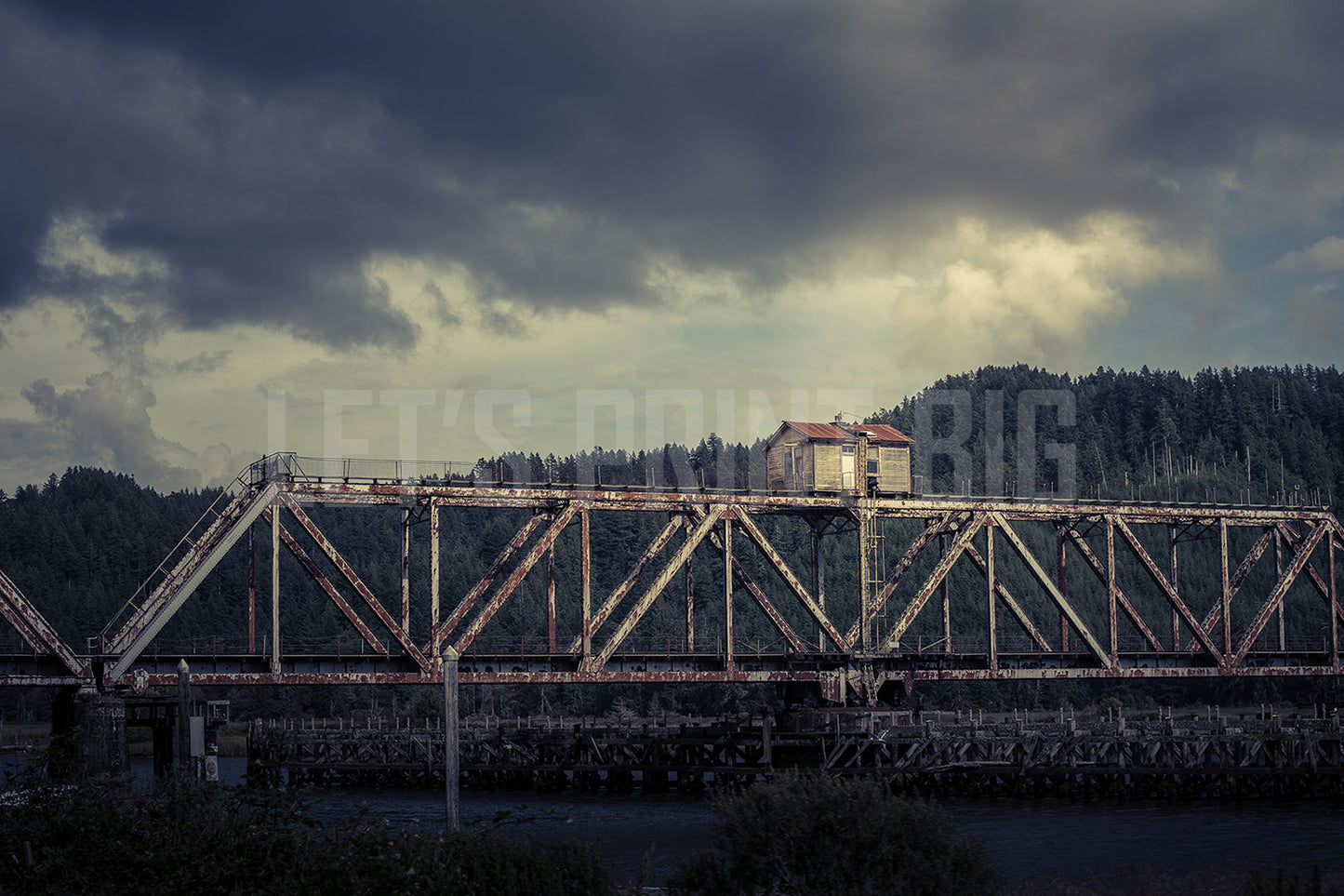 Old Abandoned Bridge Mural Wallpaper
