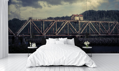 Old Abandoned Bridge Mural Wallpaper