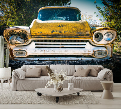 Old Rustic Truck Mural Wallpaper