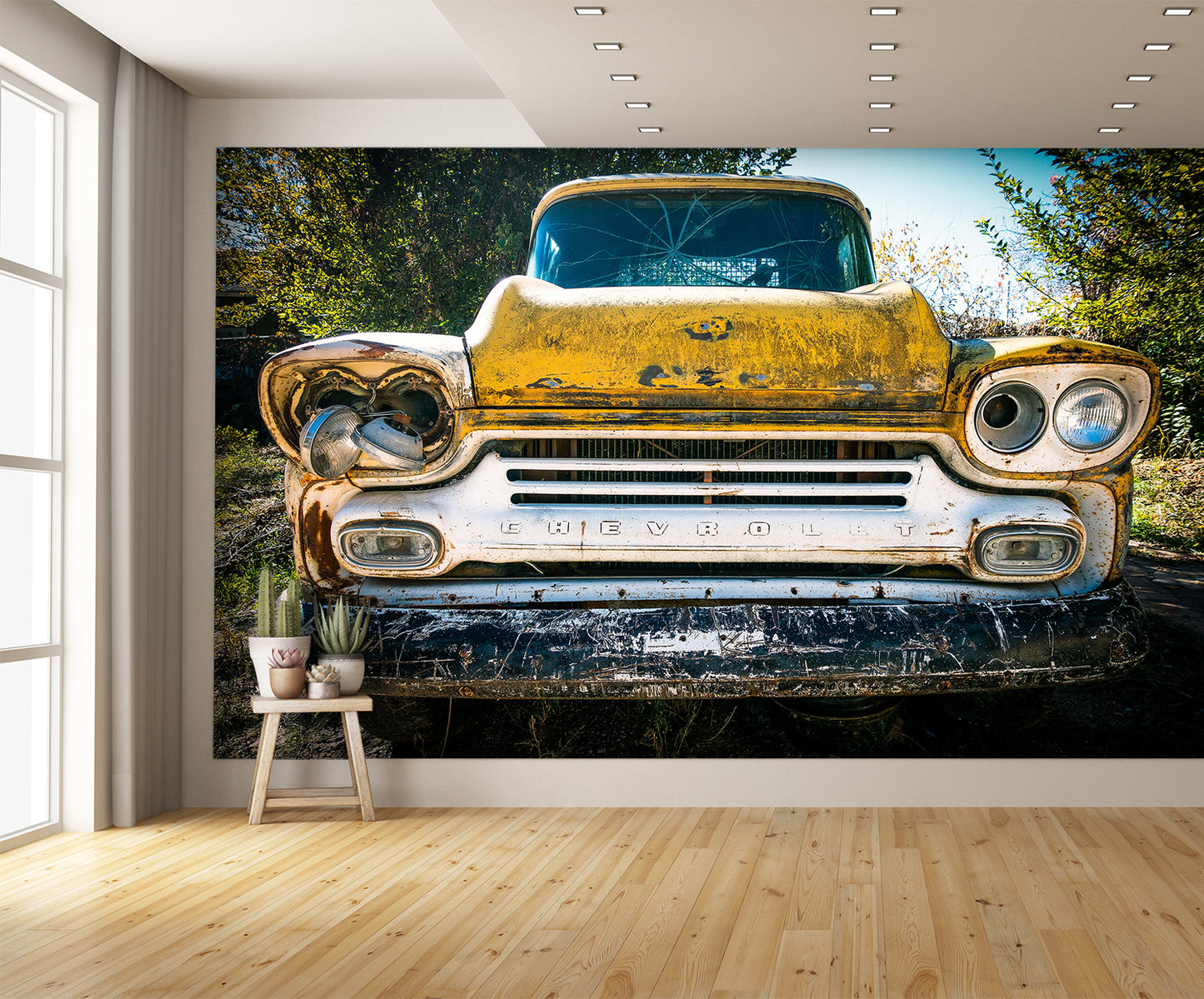 Old Rustic Truck Mural Wallpaper
