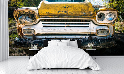 Old Rustic Truck Mural Wallpaper