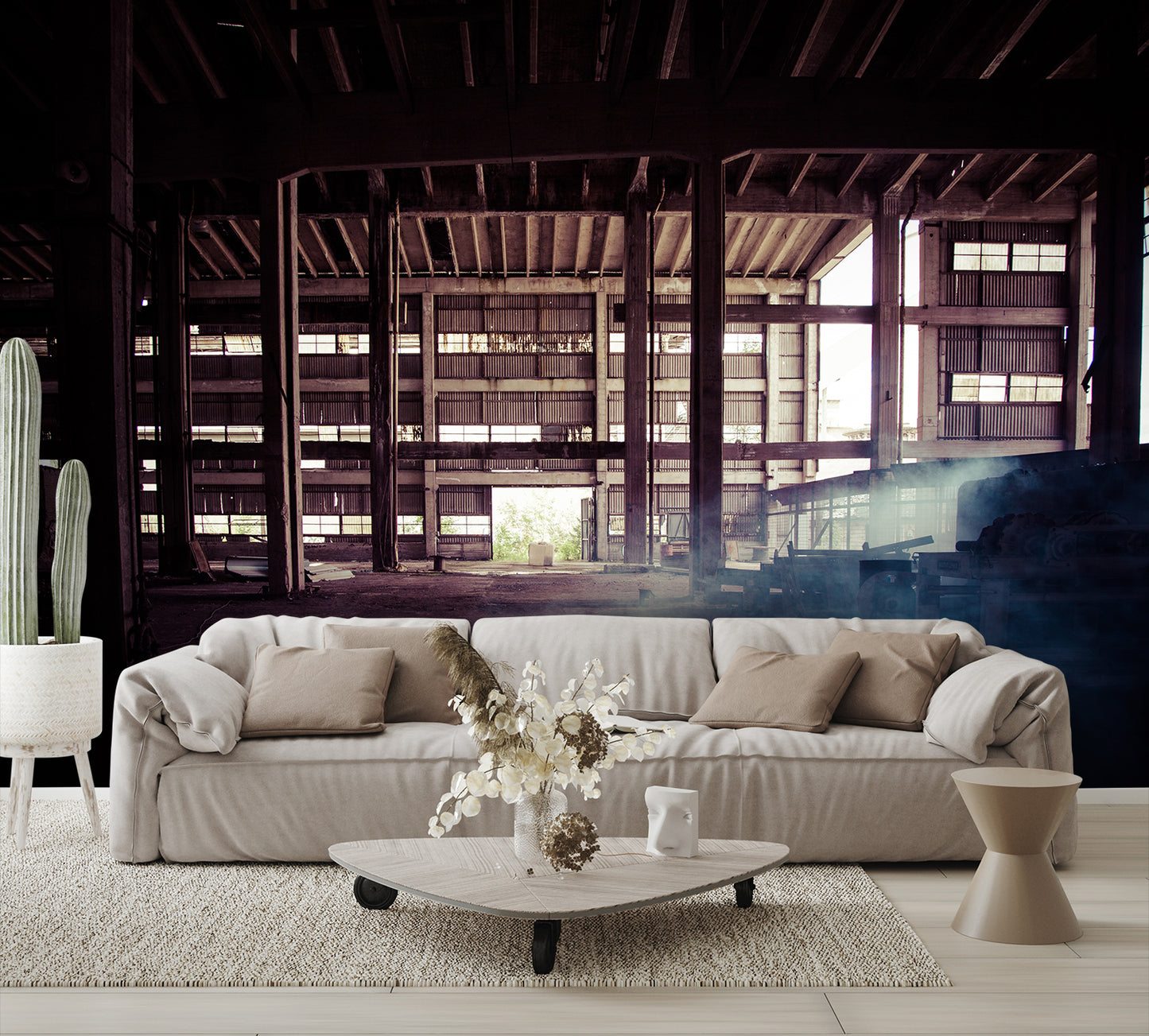 Old Abandoned Factory Mural Wallpaper