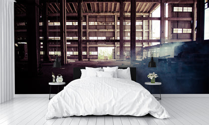 Old Abandoned Factory Mural Wallpaper