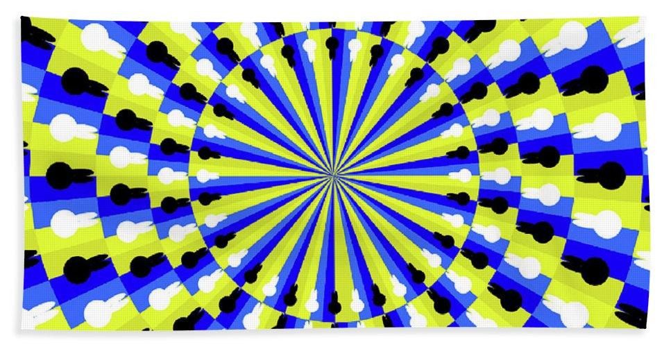 Optical Illusion Professor - Beach Towel