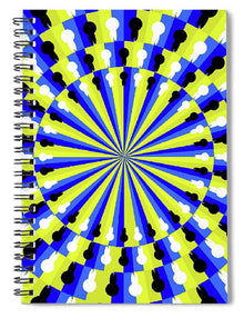 Optical Illusion Professor - Spiral Notebook