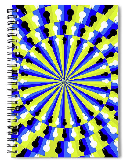 Optical Illusion Professor - Spiral Notebook